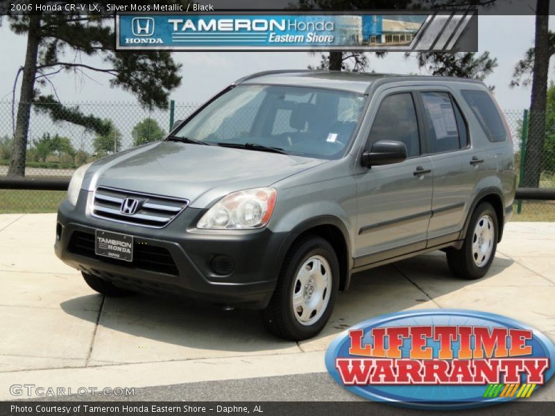 Silver Moss Metallic / Black 2006 Honda CR-V LX