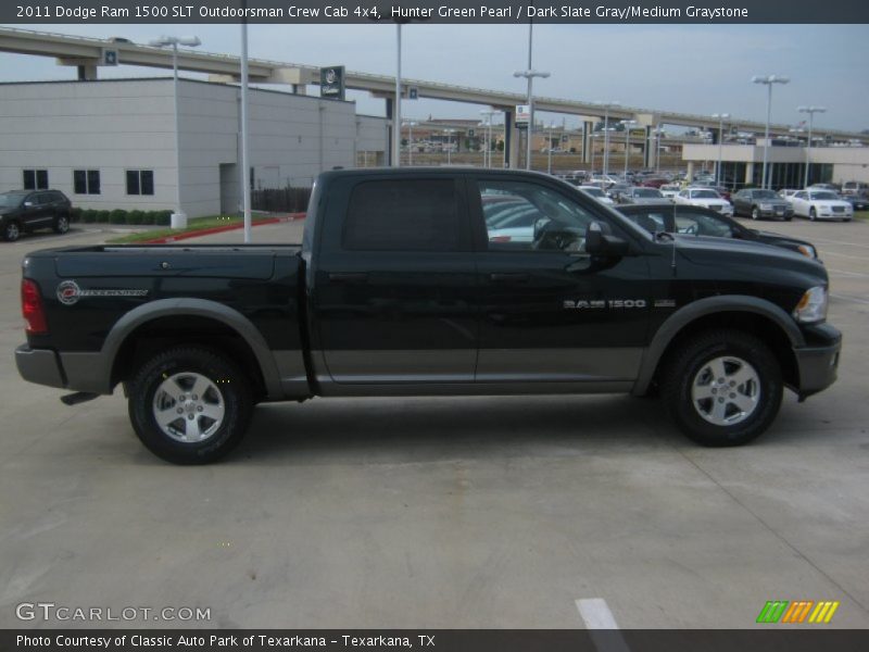 Hunter Green Pearl / Dark Slate Gray/Medium Graystone 2011 Dodge Ram 1500 SLT Outdoorsman Crew Cab 4x4