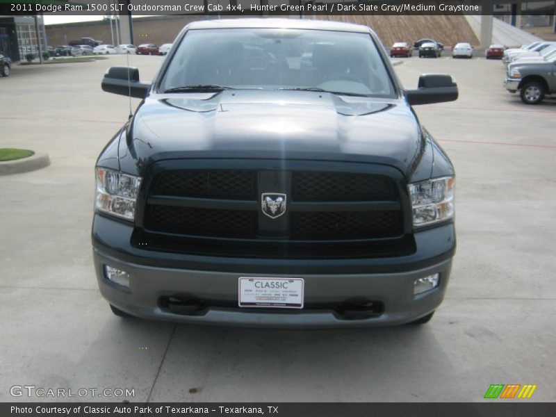 Hunter Green Pearl / Dark Slate Gray/Medium Graystone 2011 Dodge Ram 1500 SLT Outdoorsman Crew Cab 4x4