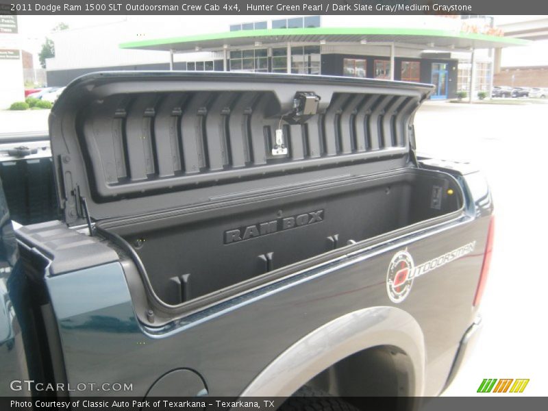 Hunter Green Pearl / Dark Slate Gray/Medium Graystone 2011 Dodge Ram 1500 SLT Outdoorsman Crew Cab 4x4