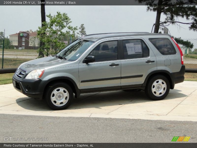 Silver Moss Metallic / Black 2006 Honda CR-V LX