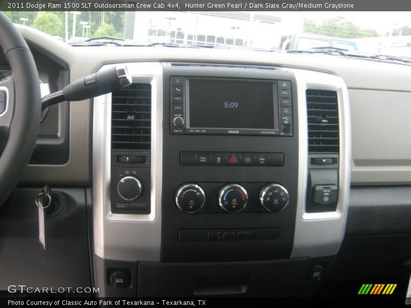Hunter Green Pearl / Dark Slate Gray/Medium Graystone 2011 Dodge Ram 1500 SLT Outdoorsman Crew Cab 4x4