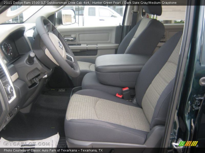 Hunter Green Pearl / Dark Slate Gray/Medium Graystone 2011 Dodge Ram 1500 SLT Outdoorsman Crew Cab 4x4