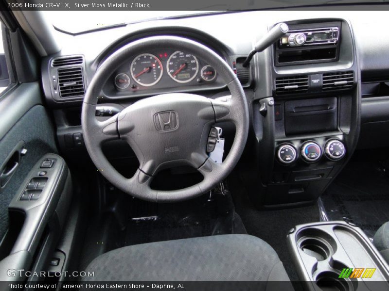 Silver Moss Metallic / Black 2006 Honda CR-V LX