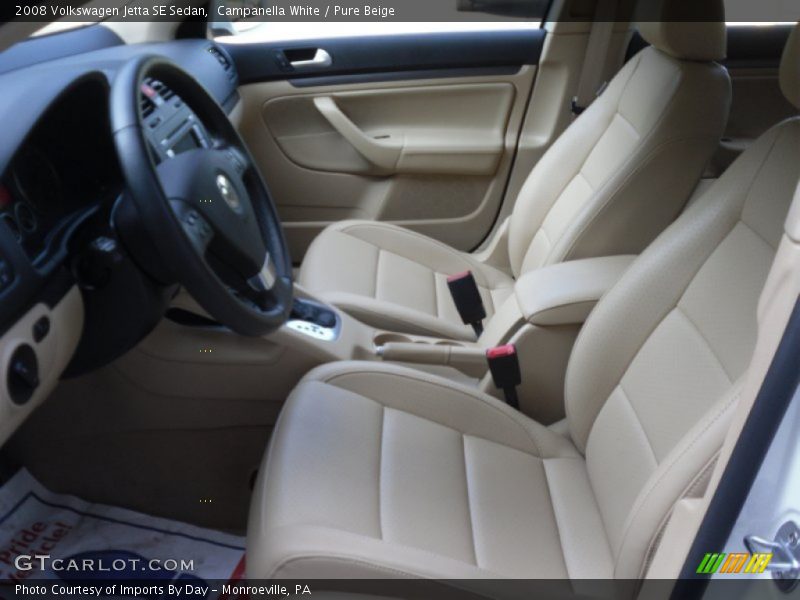 Campanella White / Pure Beige 2008 Volkswagen Jetta SE Sedan