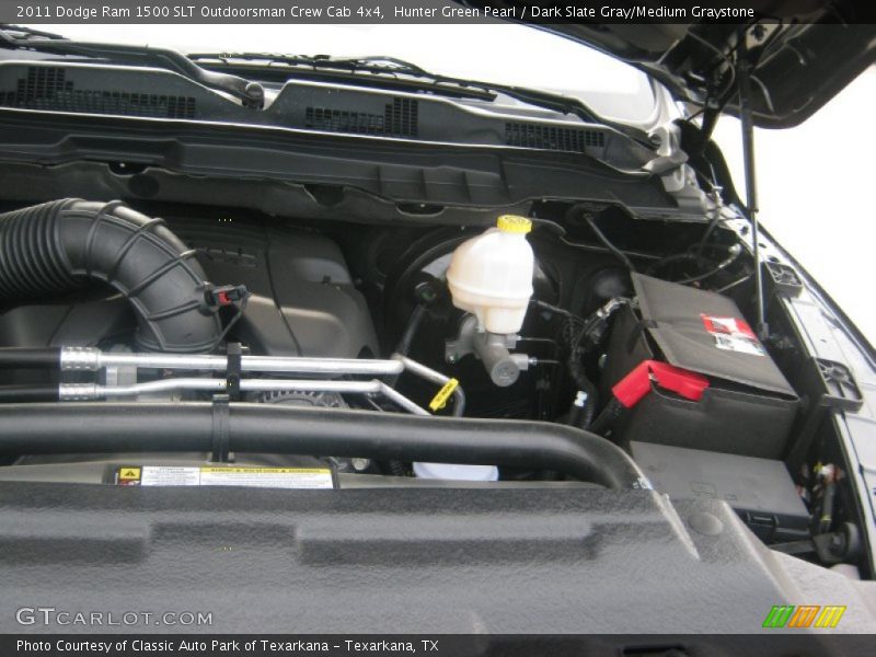 Hunter Green Pearl / Dark Slate Gray/Medium Graystone 2011 Dodge Ram 1500 SLT Outdoorsman Crew Cab 4x4