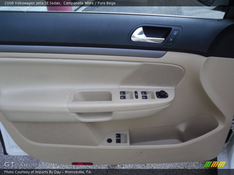 Campanella White / Pure Beige 2008 Volkswagen Jetta SE Sedan