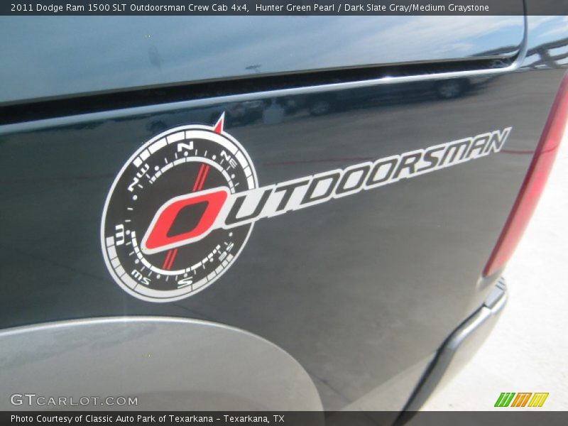 Hunter Green Pearl / Dark Slate Gray/Medium Graystone 2011 Dodge Ram 1500 SLT Outdoorsman Crew Cab 4x4