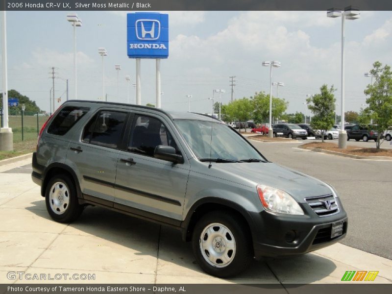 Silver Moss Metallic / Black 2006 Honda CR-V LX