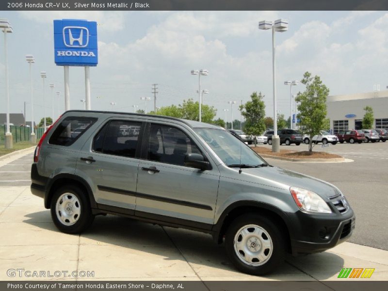 Silver Moss Metallic / Black 2006 Honda CR-V LX
