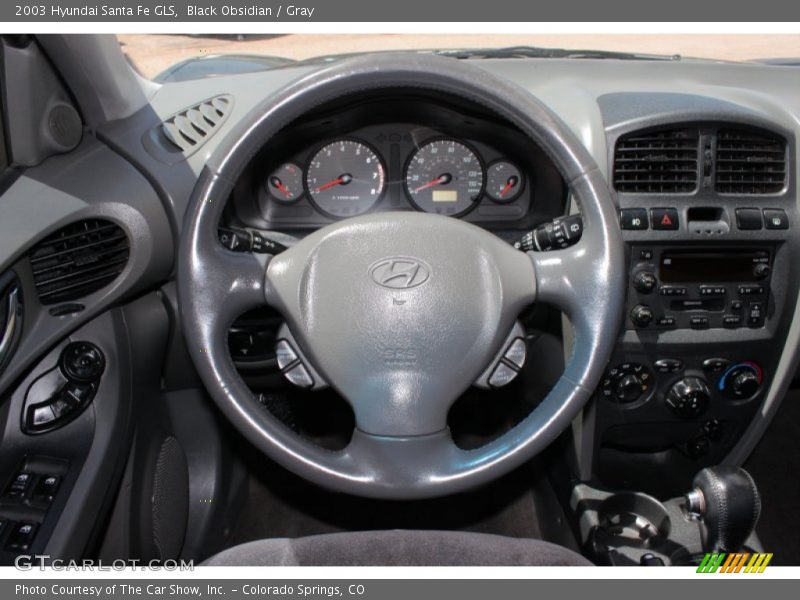 Black Obsidian / Gray 2003 Hyundai Santa Fe GLS