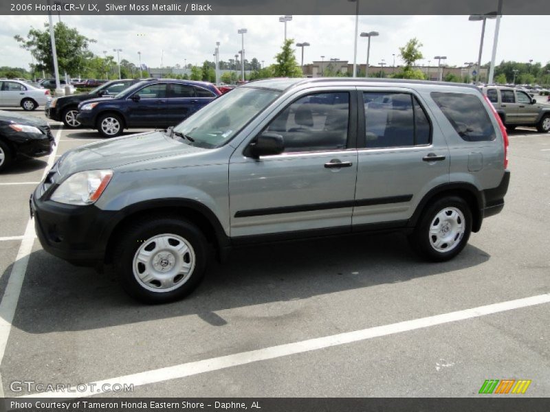 Silver Moss Metallic / Black 2006 Honda CR-V LX