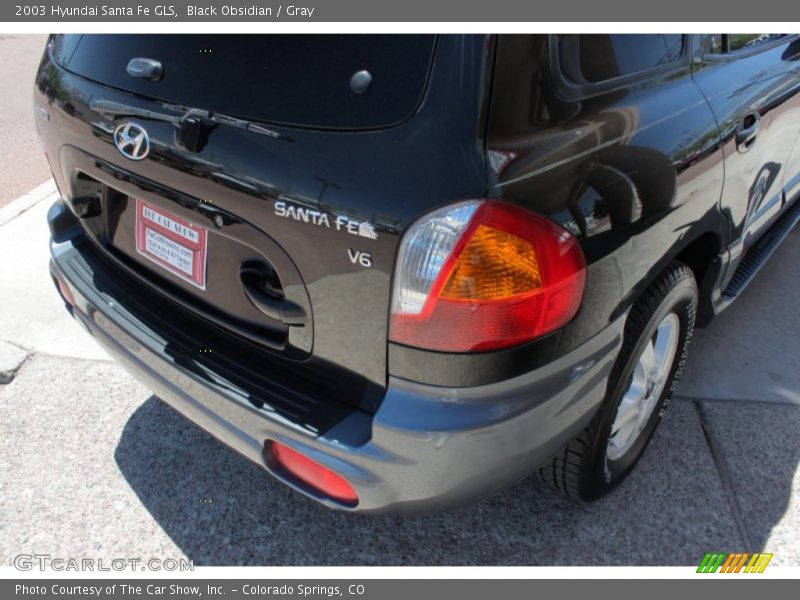 Black Obsidian / Gray 2003 Hyundai Santa Fe GLS