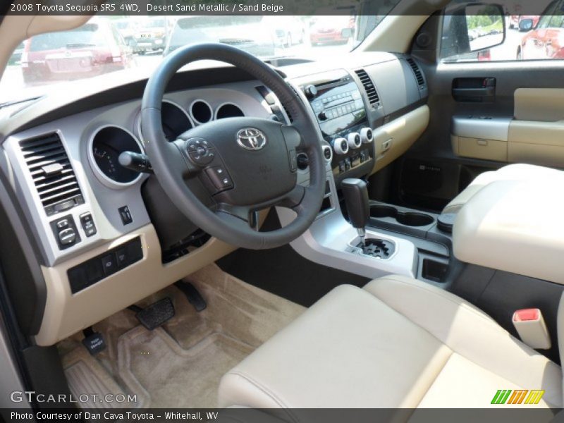 Desert Sand Metallic / Sand Beige 2008 Toyota Sequoia SR5 4WD