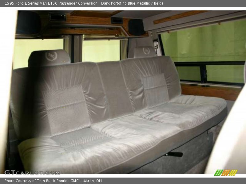 Dark Portofino Blue Metallic / Beige 1995 Ford E Series Van E150 Passenger Conversion