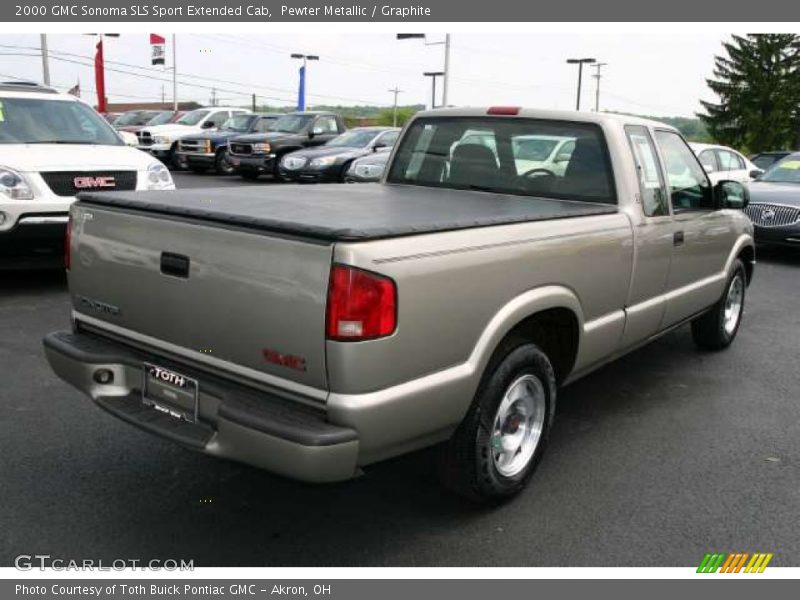 Pewter Metallic / Graphite 2000 GMC Sonoma SLS Sport Extended Cab