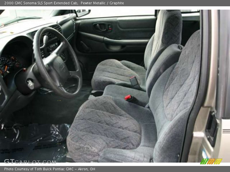 Pewter Metallic / Graphite 2000 GMC Sonoma SLS Sport Extended Cab