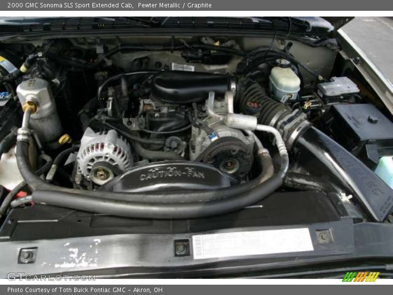 Pewter Metallic / Graphite 2000 GMC Sonoma SLS Sport Extended Cab