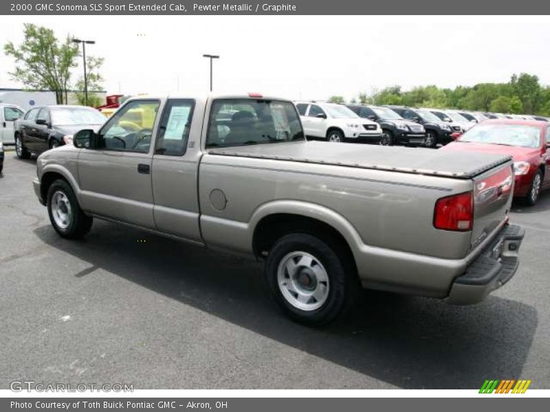 Pewter Metallic / Graphite 2000 GMC Sonoma SLS Sport Extended Cab