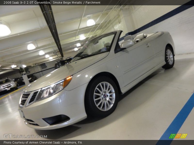 Smoke Beige Metallic / Parchment 2008 Saab 9-3 2.0T Convertible