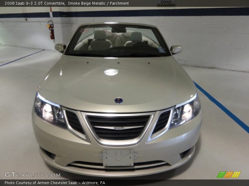 Smoke Beige Metallic / Parchment 2008 Saab 9-3 2.0T Convertible