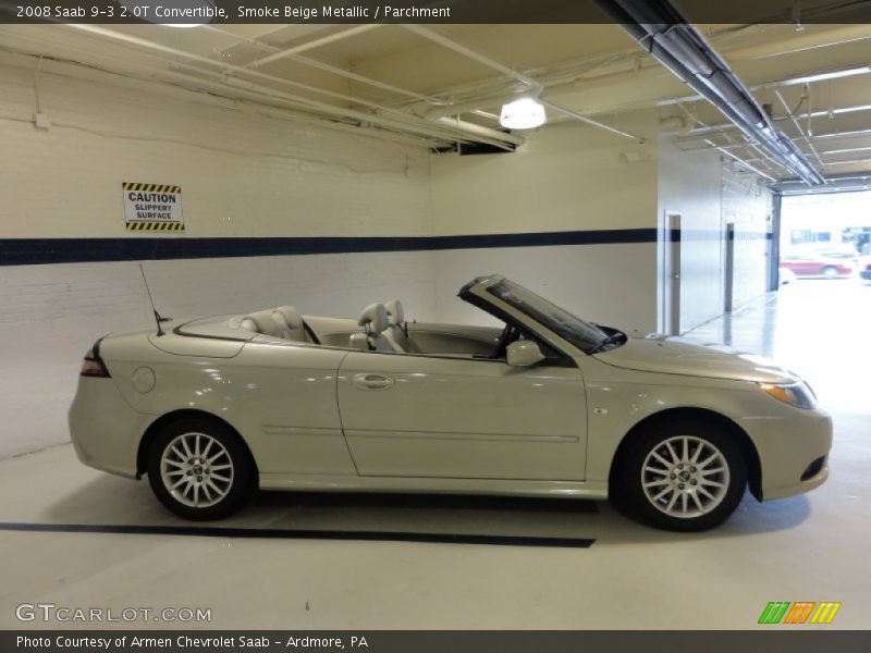 Smoke Beige Metallic / Parchment 2008 Saab 9-3 2.0T Convertible