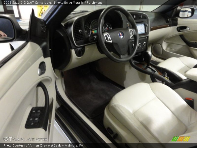 Smoke Beige Metallic / Parchment 2008 Saab 9-3 2.0T Convertible
