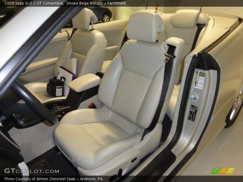 Smoke Beige Metallic / Parchment 2008 Saab 9-3 2.0T Convertible