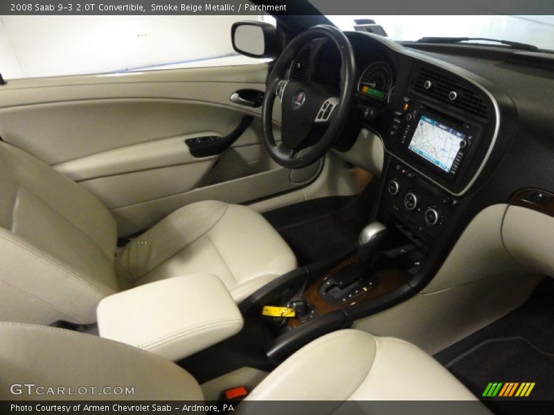 Smoke Beige Metallic / Parchment 2008 Saab 9-3 2.0T Convertible