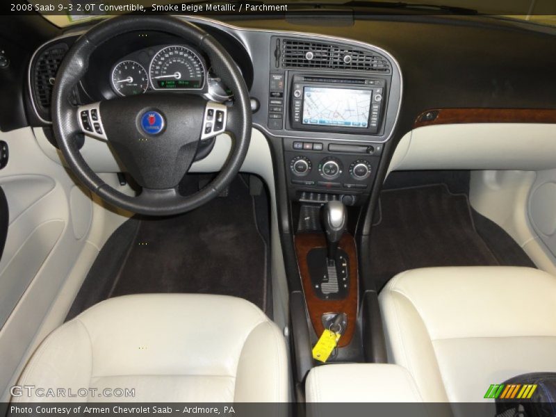 Smoke Beige Metallic / Parchment 2008 Saab 9-3 2.0T Convertible