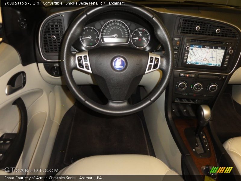Smoke Beige Metallic / Parchment 2008 Saab 9-3 2.0T Convertible