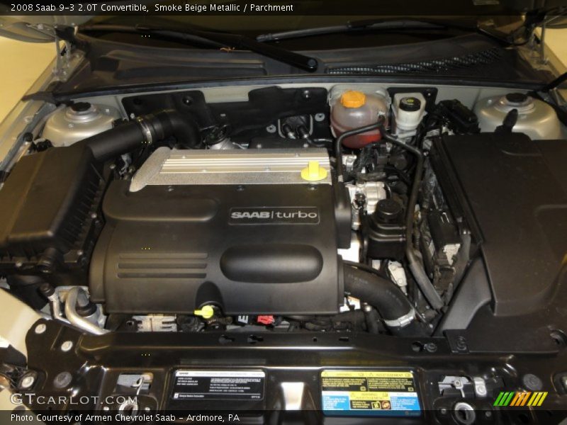 Smoke Beige Metallic / Parchment 2008 Saab 9-3 2.0T Convertible