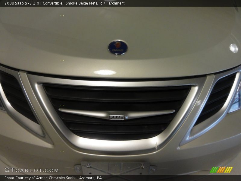 Smoke Beige Metallic / Parchment 2008 Saab 9-3 2.0T Convertible