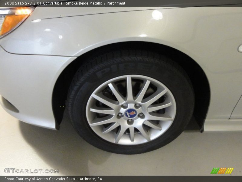 Smoke Beige Metallic / Parchment 2008 Saab 9-3 2.0T Convertible