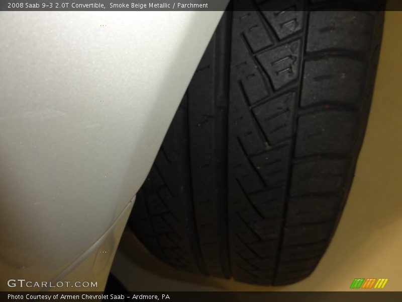 Smoke Beige Metallic / Parchment 2008 Saab 9-3 2.0T Convertible