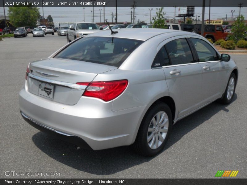 Bright Silver Metallic / Black 2011 Chrysler 200 Touring