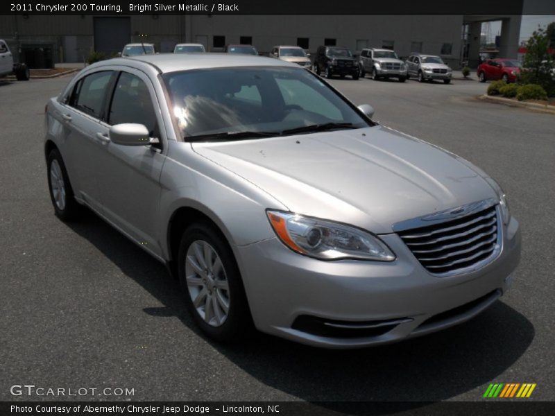 Bright Silver Metallic / Black 2011 Chrysler 200 Touring