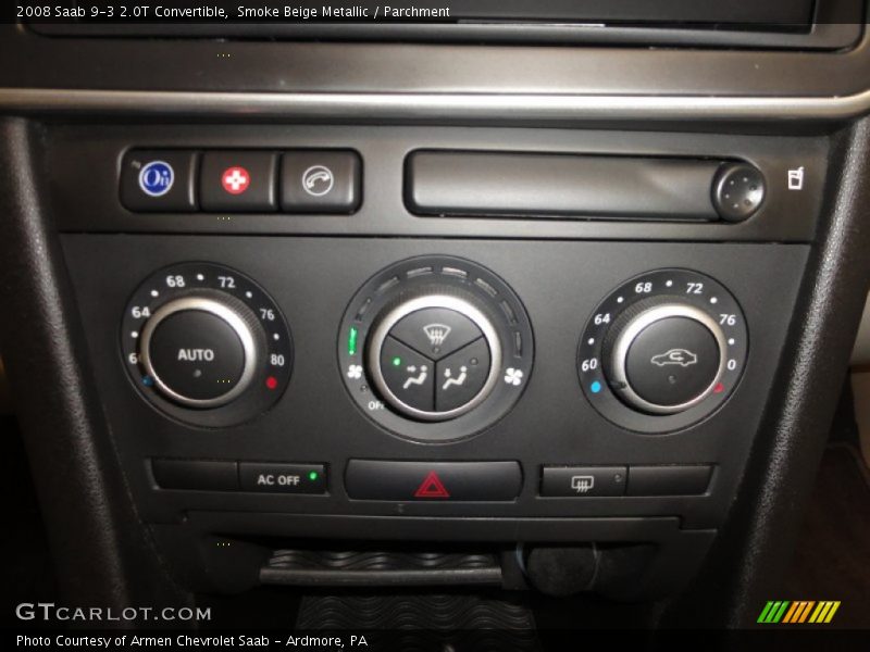 Smoke Beige Metallic / Parchment 2008 Saab 9-3 2.0T Convertible