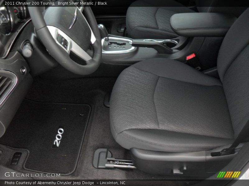 Bright Silver Metallic / Black 2011 Chrysler 200 Touring