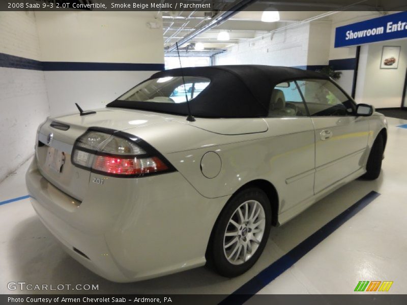 Smoke Beige Metallic / Parchment 2008 Saab 9-3 2.0T Convertible