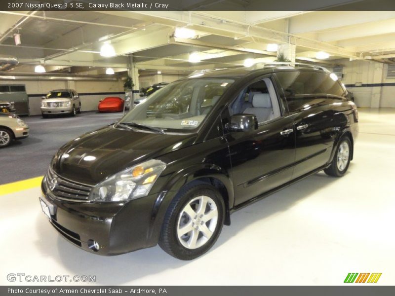 Galaxy Black Metallic / Gray 2007 Nissan Quest 3.5 SE