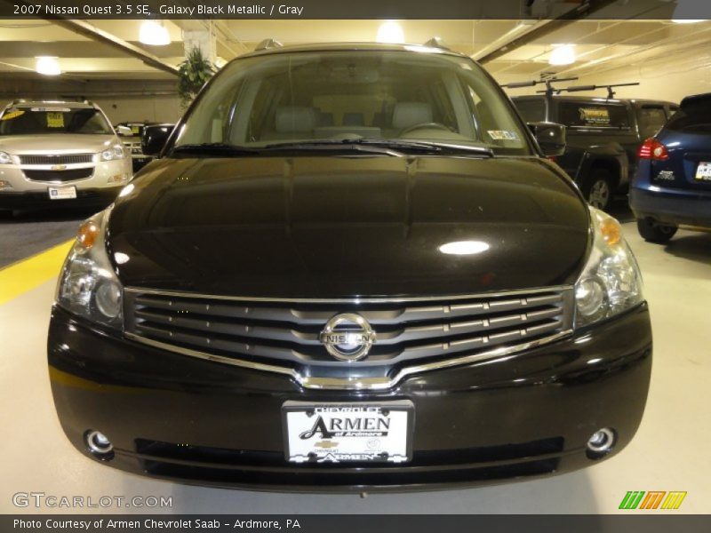 Galaxy Black Metallic / Gray 2007 Nissan Quest 3.5 SE