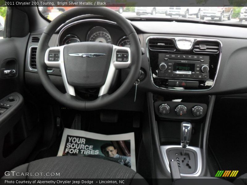 Bright Silver Metallic / Black 2011 Chrysler 200 Touring