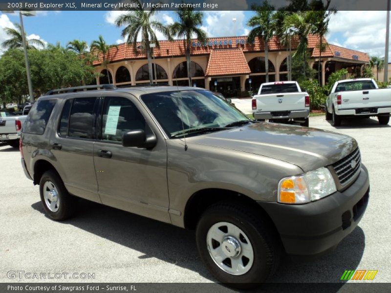 Mineral Grey Metallic / Medium Parchment Beige 2003 Ford Explorer XLS