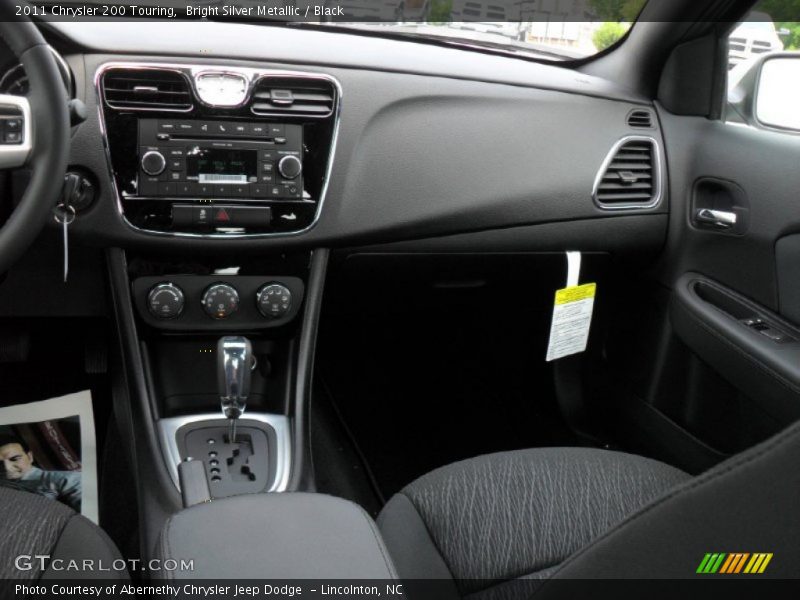 Bright Silver Metallic / Black 2011 Chrysler 200 Touring