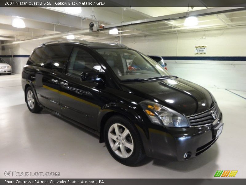Galaxy Black Metallic / Gray 2007 Nissan Quest 3.5 SE