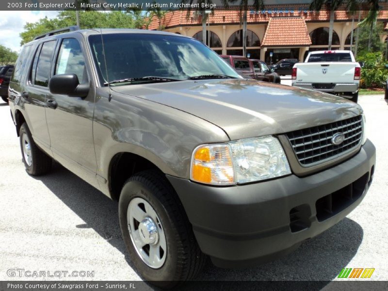 Mineral Grey Metallic / Medium Parchment Beige 2003 Ford Explorer XLS