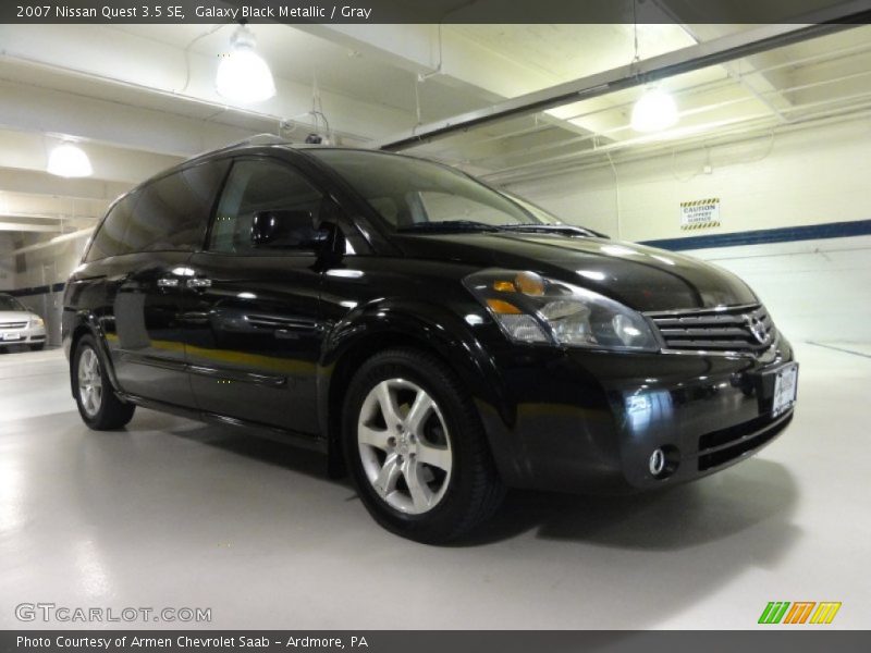 Galaxy Black Metallic / Gray 2007 Nissan Quest 3.5 SE
