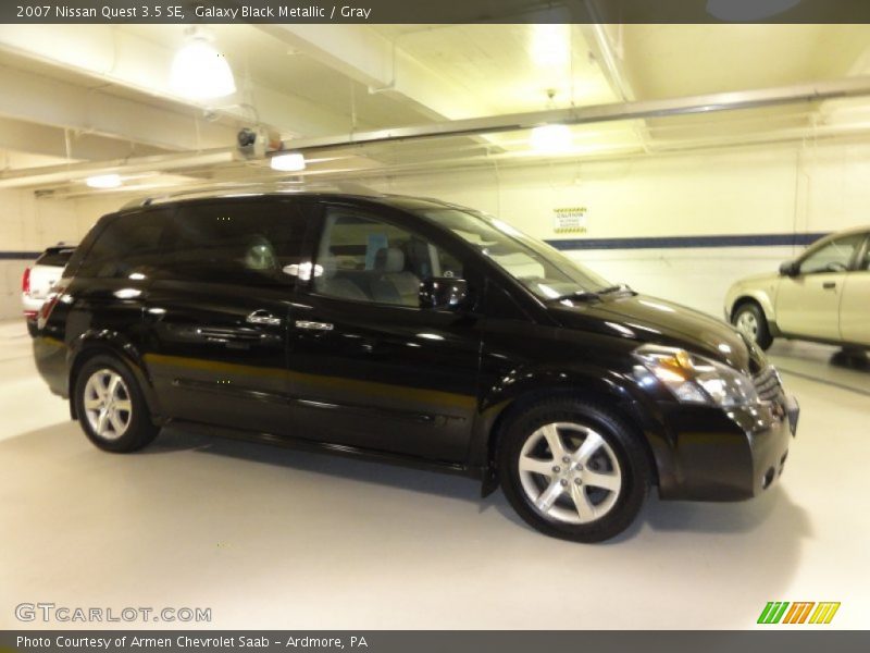 Galaxy Black Metallic / Gray 2007 Nissan Quest 3.5 SE