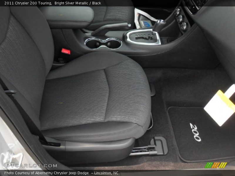 Bright Silver Metallic / Black 2011 Chrysler 200 Touring